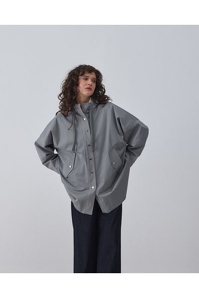 BEWS Georgia Hooded Short Trench Coat