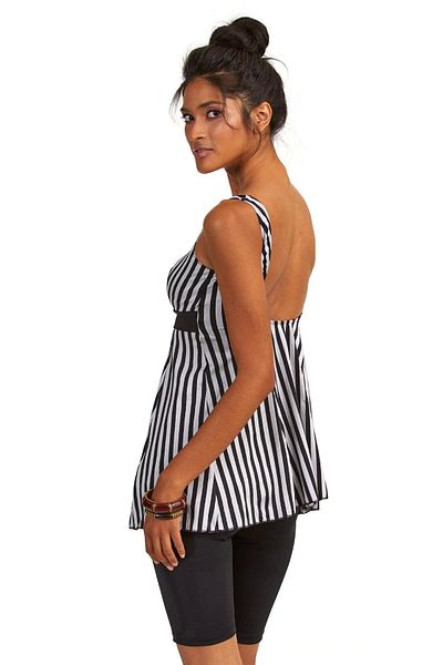 Argento Eterella 0551-9130 Tankini cu jambiere semi-închise în dungi pentru femei