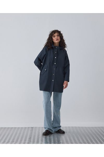 BEWS Georgia Hooded Short Trench Coat
