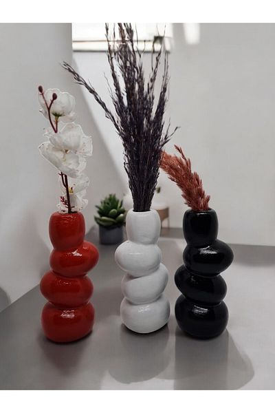 gucco design gd Decorative Curved Vase 3Pcs