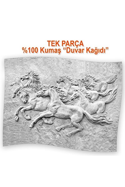 dreamwall Duvar Kağıdı Atlar Desenli Isı Ve Ses Yalıtımlı Sağlıklı Tekstil Duvar Kağıdı