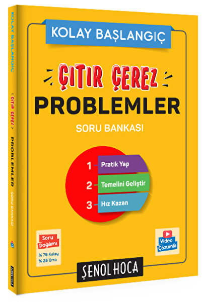 Ankara Kitap Merkezi Çıtır Çerez Problemler Soru Bankası Şenol Hoca Yayınları