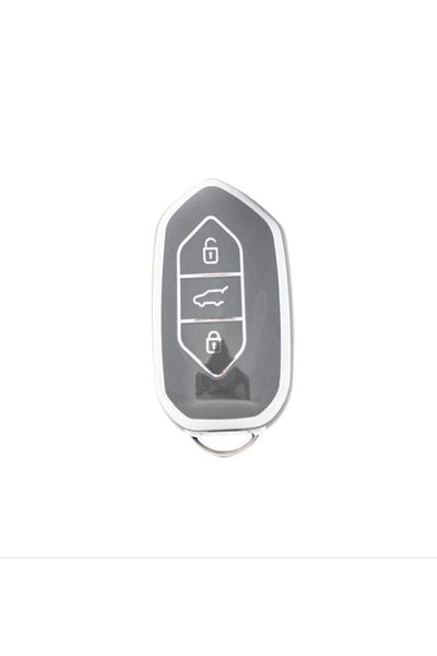 GMA KEYS T10X 3 Keys Smart Nano Protection Key Case - Grey-Silver (Silver) - High Quality