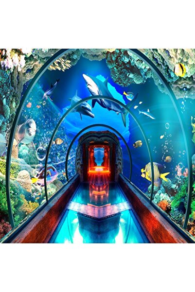 dreamwall Akvaryum Desenli Isı Ve Ses Yalıtımlı Sağlıklı Tekstil Duvar Kağıdı