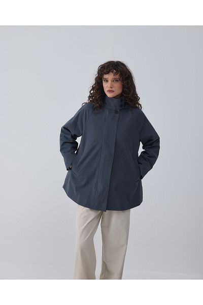 BEWS Porto Hooded Trench Coat