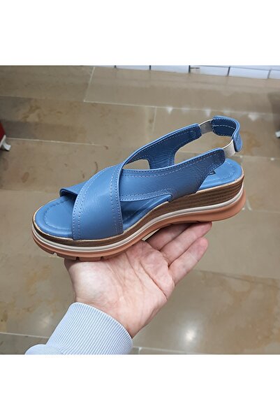 ENZO ЖІНОЧІ ВНУТРІШНІ-ЗОВНІШНІ Справжня шкіра Анатомічна підошва Платформа Набивний каблук Відкриті туфлі