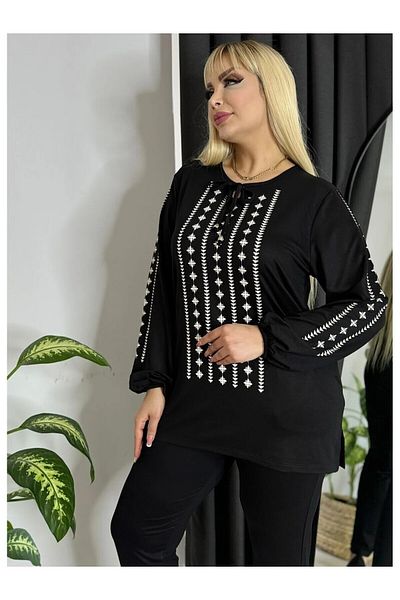MODA ΓΥΝΑΙΚΕΙΑ ΜΠΛΟΥΖΑ ΜΕ ΜΕΓΑΛΟ ΜΕΓΕΘΟΣ ΜΕ ΕΛΑΣΤΙΚΟ ΓΙΑΚΑ ΔΕΣΜΕΝΗ ΕΛΑΣΤΙΚΗ ΜΠΛΟΥΖΑ ΔΥΟ ΚΛΩΣΤΩΝ