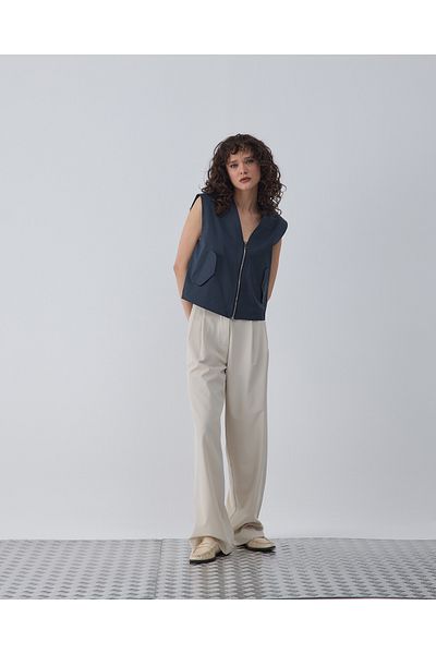 BEWS Milo Pleated Palazzo Trousers