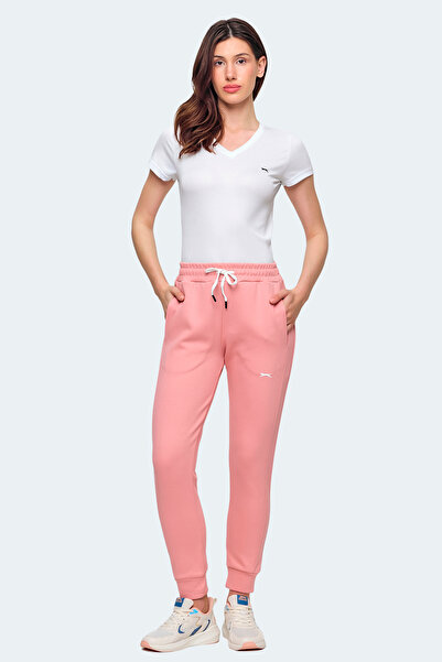 Slazenger Veva Women's Pink Sweatpants with Pockets