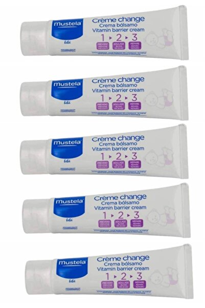 Mustela Vitamin Barrier Cream 1.2.3 Pişik Kremi 50 ml 5 Adet