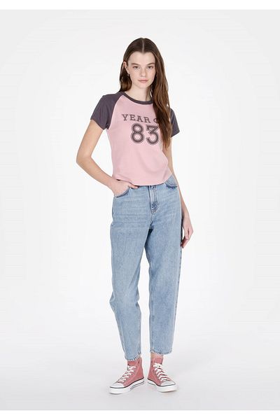 Colin's 855 Fıona Barrel Fit Pantaloni de damă albaștri din denim