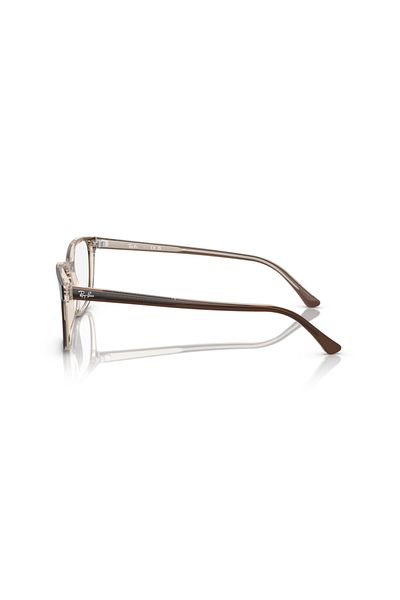 Ray-Ban Ray Ban Vista Unisex Square Eyeglasses- Rb 5418 - Lense Size:54mm - Brown On Transp. Light Brown