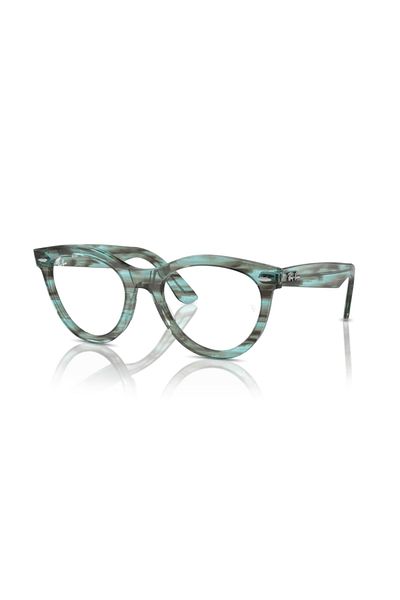 Ray-Ban Ray Ban Vista Unisex Oval Eyeglasses- Rb 2241v - Lense Size:51mm - Striped Transparent Green