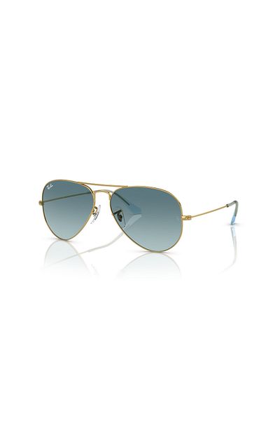 Ray-Ban Ray Ban Unisex Pilot Aviator Large Metal Sunglasses- Rb 3025 - Lense Size:58mm - Gold