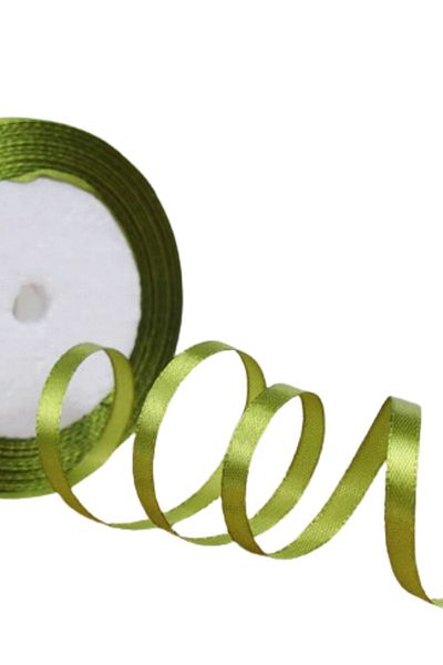 shop Satin Ribbon 3 cm 10 Meters Oil Green