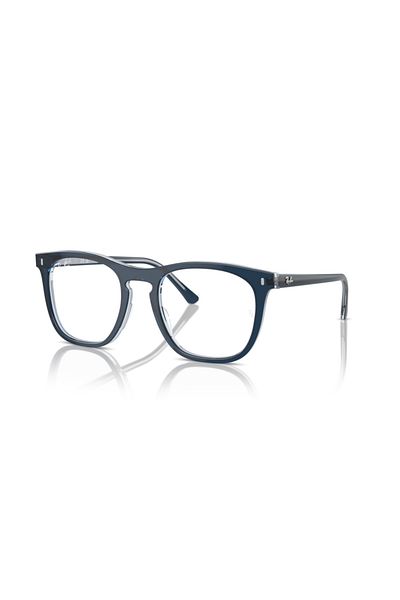 Ray-Ban Ray Ban Vista Unisex Square Eyeglasses- Rb 2210v - Lense Size:51mm - Blu On Transparent Blu
