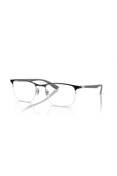 Ray-Ban Ray Ban Vista Unisex Irregular Eyeglasses- Rb 6513 - Lense Size:53mm - Black On Silver