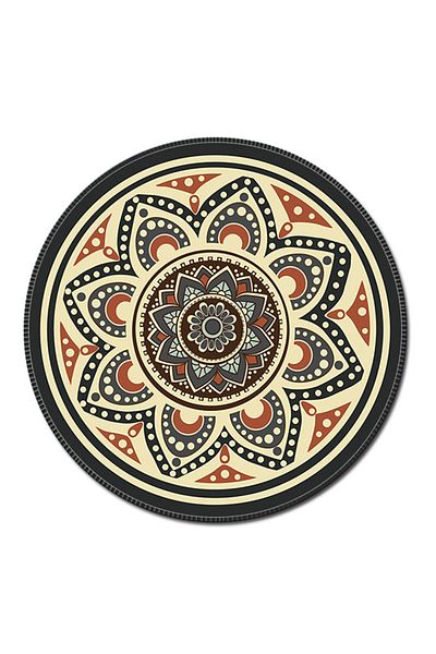 Generic Non-Slip Rubber 3D Round Mouse Pad 06