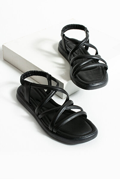 Neva'nın Butiği صندل نسائي باللون الفيروزي بكعب منخفض مع تفاصيل الأنابيب