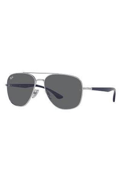 Ray-Ban Ray Ban Unisex Square Sunglasses- Rb 3683 - Lense Size:59mm - Silver