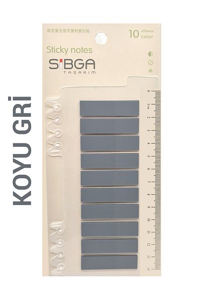 sibga tasarım Transparent Dark Grey Post-It Stiksel Mem Poker Computers Adjuster