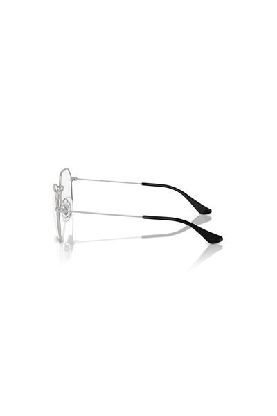 Ray-Ban Ray Ban Jr. Vista Unisex Irregular Eyeglasses- Rb 9594v - Lense Size:47mm - Black On Silver