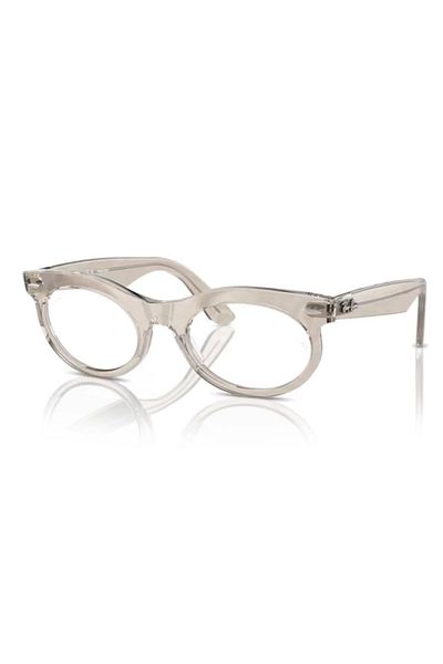 Ray-Ban Ray Ban Unisex Oval Wayfarer Oval Sunglasses- Rb 2242 - Lense Size:53mm - Photo Waves Grey