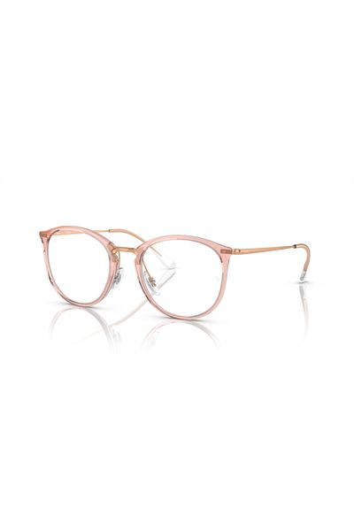 Ray-Ban Ray Ban Vista Woman Phantos Eyeglasses- Rb 7140 - Lense Size:49mm - Transparent Pink