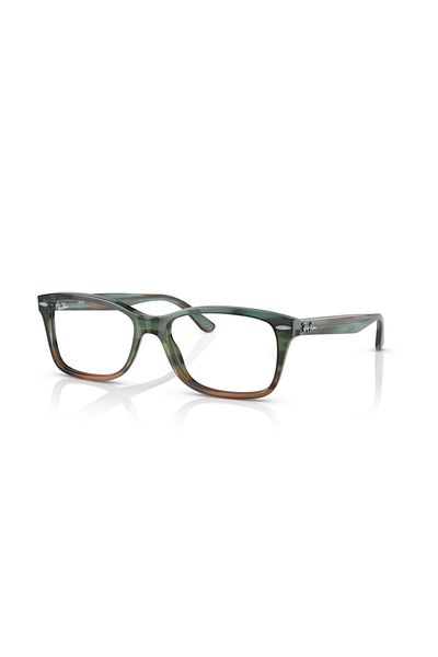 Ray-Ban Ray Ban Vista Unisex Square Eyeglasses- Rb 5428 - Lense Size:53mm - Striped Blue Gradient Green