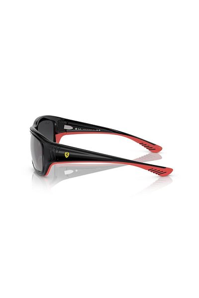 Ray-Ban Ray Ban Unisex Square Sunglasses- Rb 4405m - Lense Size:59mm - Black On Rubber Red