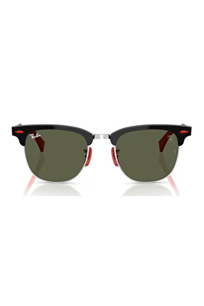 Ray-Ban Ray Ban Unisex Square Sunglasses- Rb 3807m - Lense Size:51mm - Brushed Black On Silved