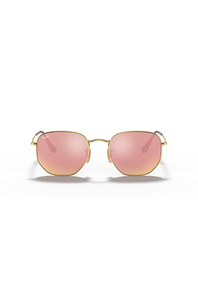 Ray-Ban نظارات شمسية راي بان للجنسين بتصميم سداسي غير منتظم - RB 3548N - مقاس العدسة: 54 مم - أريستا