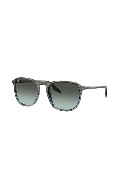 Ray-Ban Ray Ban Unisex Square Sunglasses- Rb 2203 - Lense Size:52mm - Striped Gray Gradient Blue