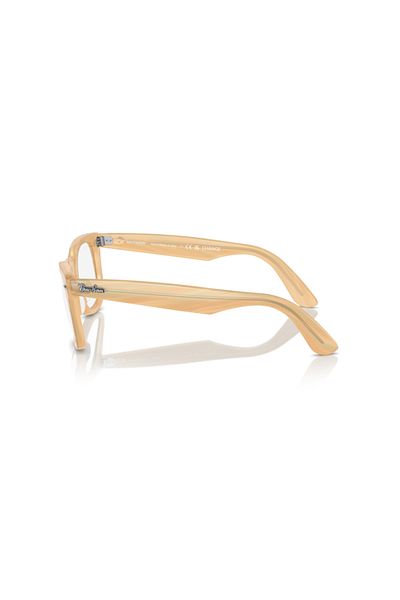 Ray-Ban Glasses Frame Model O;ray Ban;4340v, 50, 8383 Photo Striped Brown For Unisex
