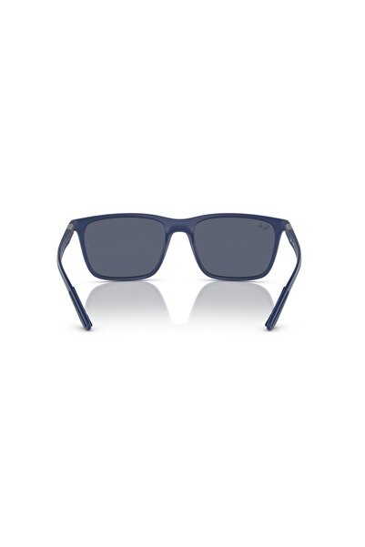 Ray-Ban Ray Ban Man Rectangle Sunglasses- Rb 4385 - Lense Size:58mm - Matte Blue