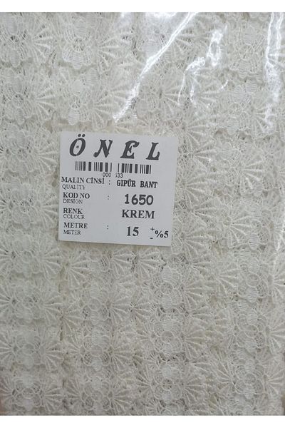 shop Lace Polyester Guipure Tape Cream 15 Meters Width 6 cm On-1650-Kr