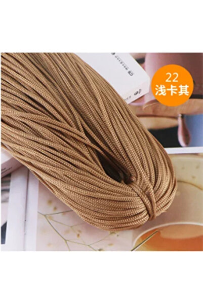 Choice 1 قطعة 22 200 متر/مجموعة 3 مم خيط نايلون ملون خط كروشيه مجوف مكرميه سو...