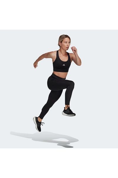 adidas Leggings negri Run Ess 1/1 Tgt pentru femei Hs5464