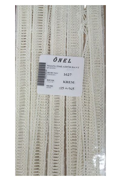 shop Lace Polyester Guipure Tape Cream 15 Meters Width 3 cm On-1627-Kr