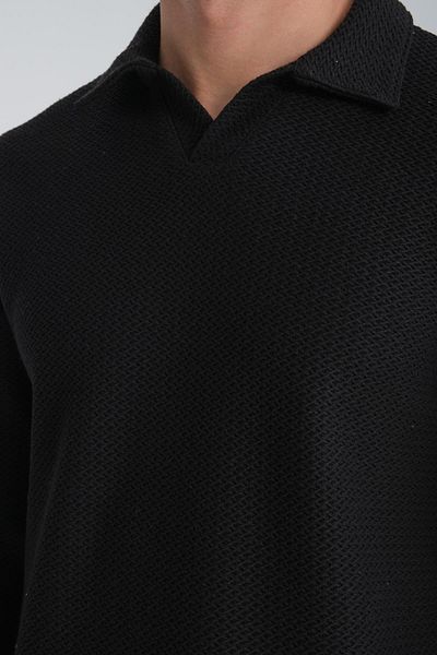 Store 100% Cotton Men's Shirt Collar Sweatshirt