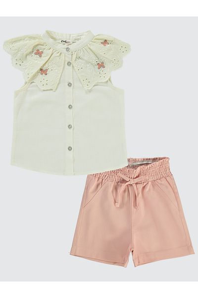 Civil Girls 2-5 Years Old Girl's Ecru Suit Set