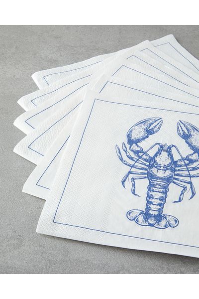 English Home Blue Coastal Scorpion Papyrus 20 Pcs 33X33 cm Paper Napkins