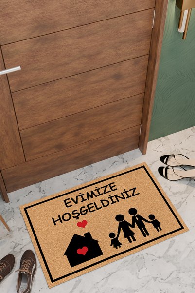 THEMODERNHANE Home Welcome Butterfly Decorative Multi-Purpose Indoor and Outdoor Door Mat