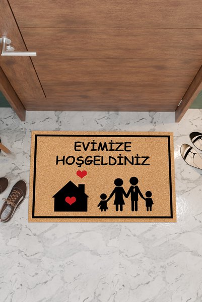 THEMODERNHANE Home Welcome Butterfly Decorative Multi-Purpose Indoor and Outdoor Door Mat