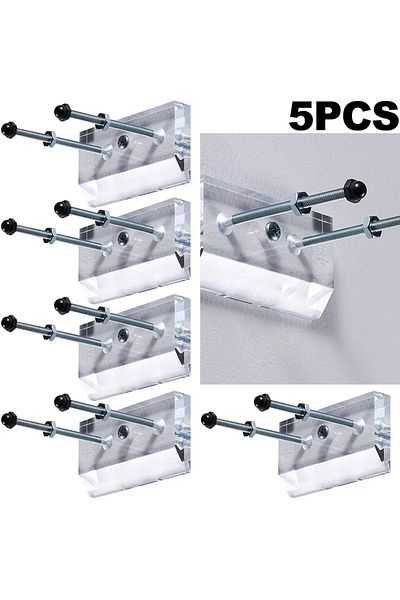 Shunmaii 5ps 1-5pcs Skateboard Wall Mount Longboard Deck Hanger Display Stand Storage Holder Rack Indoor Floa