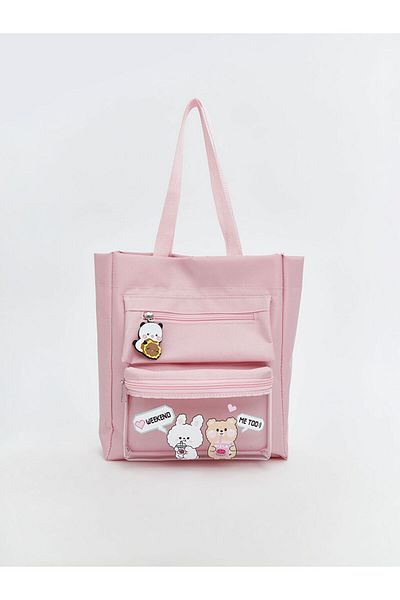 LC Waikiki Teddy Bear Printed Girl's Shoulder Bag