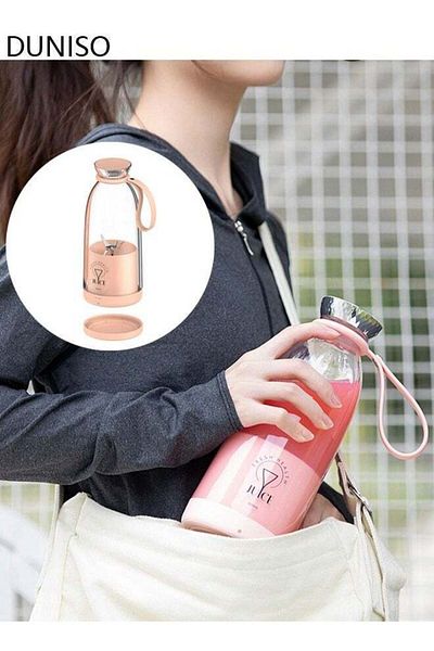Gerenic 500ml Portable Mini Blender for Fresh Juice Smoothies Shakes with USB Rechargeable Juicer Cup