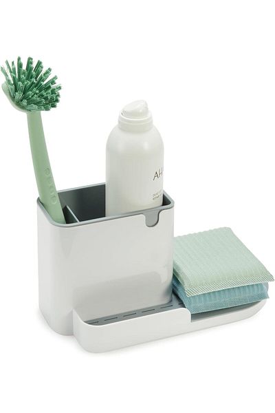 COOYA Kitchen Sink Organizer, Sponge Holder, Large, Faucet Storage Rack Sink Caddy, for Soap, Brush