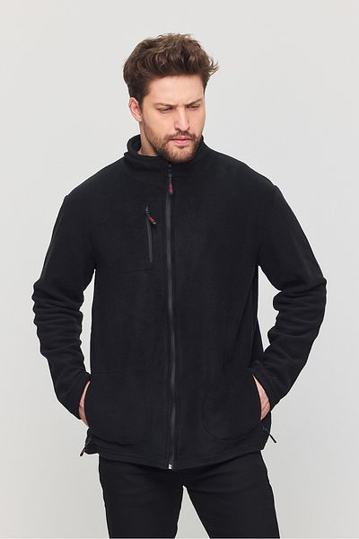 YXC Trend Maker Men's Fleece Full Zipper 3 Pocket Outdoor Fleece Jacket