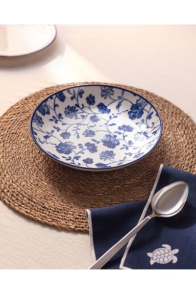 Madame Coco 21 cm Rêve Bleu Fleur Dinner Plate